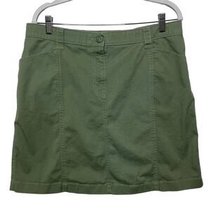 L.L. Bean Green Mini Skirt